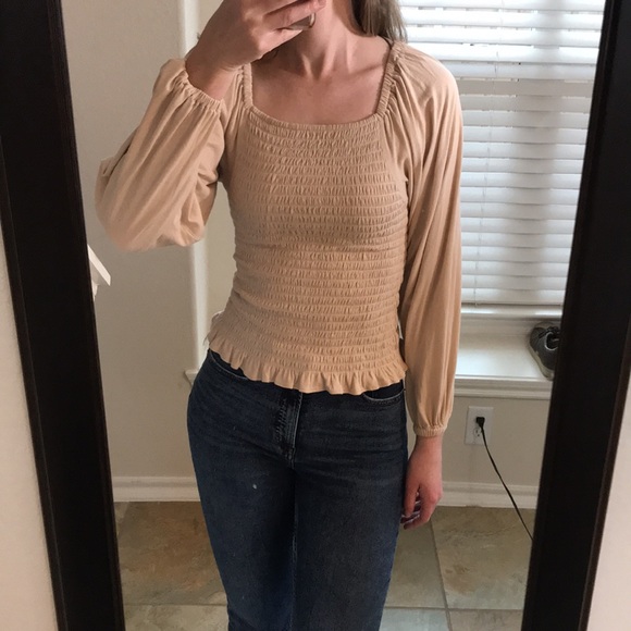LOFT Light Blush Shirt/Blouse - Picture 2 of 5